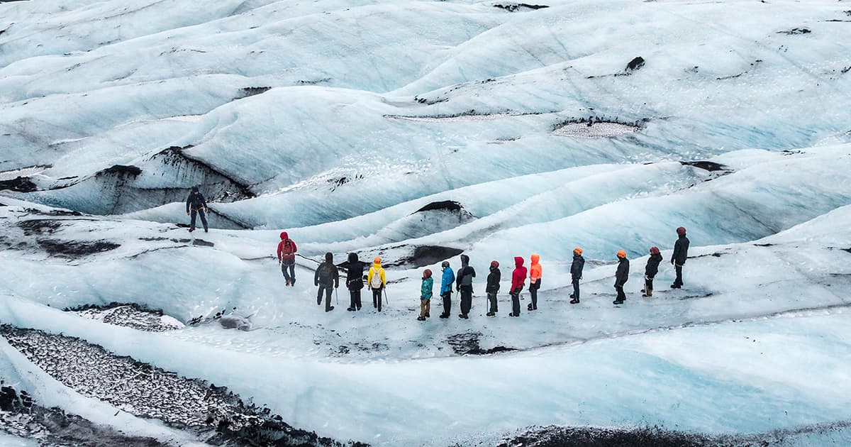 冬季冰島小團冰山健行