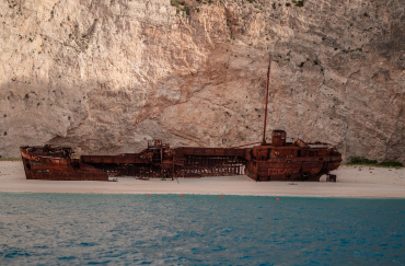 希臘扎金索斯海上視角