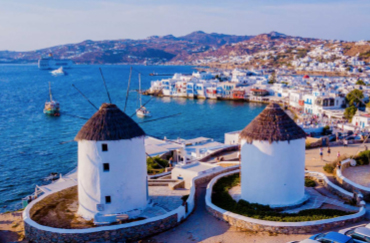 希臘米克諾斯風車小丘與小威尼斯