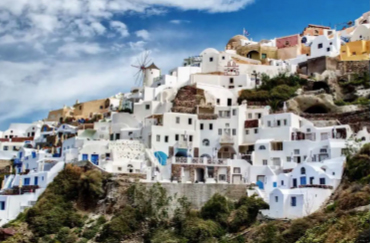 希臘聖托里尼費拉小鎮