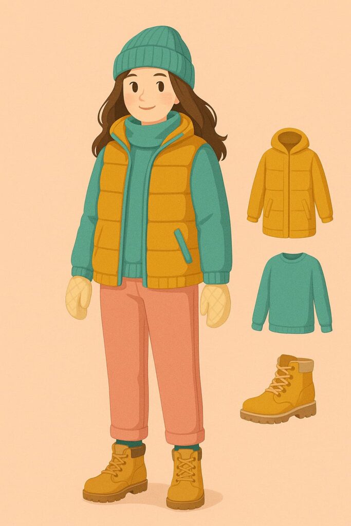 冰島穿搭技巧女